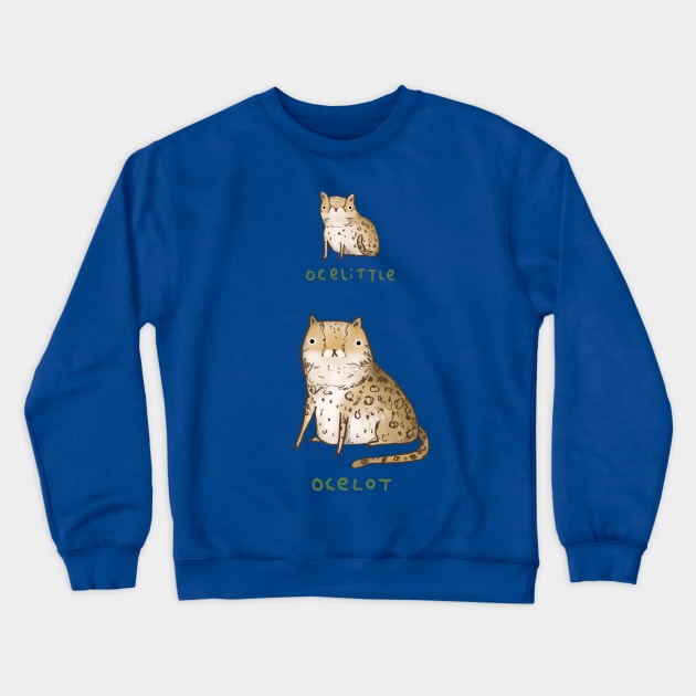 Ocelittle Ocelot Crewneck Sweatshirt by Sophie Corrigan